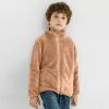 Toddler Boys Girls Long Sleeve Winter Solid Fleece Zippered Coat Jacket Thicken Warm Outwear Boys (Khaki, 15-16 Years) view 3