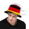 Funny Germany Flag Bucket Hat for Women Men Teens Travel Summer Germany Bucket Hats Packable Beach Sun Hat view 3