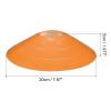 PATIKIL Soccer Disc Cones, 50 Pack Plastic Football Field Marker Cones with Holder/Carrying Bag for Agility Sport Training, Orange view 2