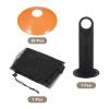 PATIKIL Soccer Disc Cones, 50 Pack Plastic Football Field Marker Cones with Holder/Carrying Bag for Agility Sport Training, Orange view 3