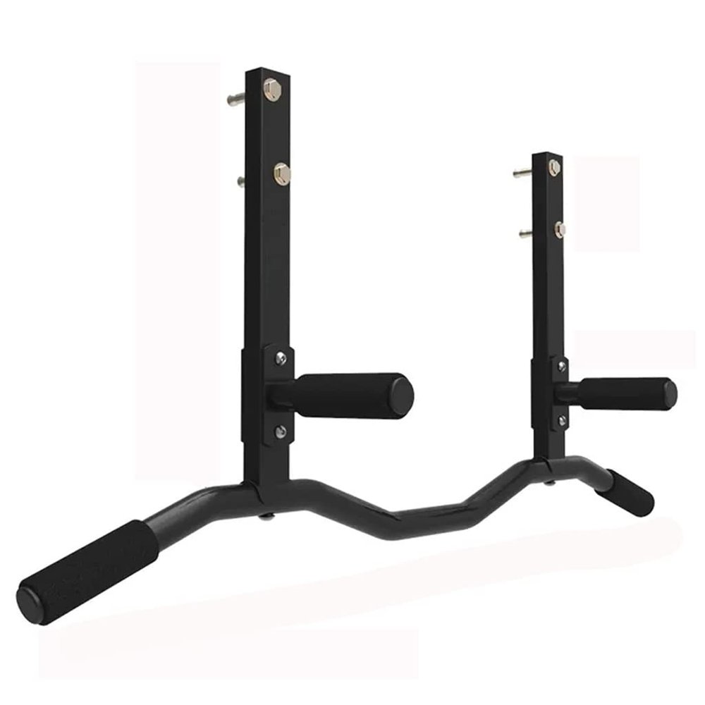 BCPPO Chin Up Bar Pull Up Bar Wall Mounted Chin Up Bar Home Gym Exercise Bracket Upper Body Workout Bar, Safe Load 300kg (Color : Black, Size : Style 2)