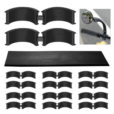 12 Pcs Bicycle Handlebar Rubber Gasket & 1 Rubber DIY Gasket, Anti-Vibration and Anti-Slip Handlebar Stem Shim Spacer Adapters to Fit 22.2/25.4 mm to 31.8 mm Bike Stem for Road Mountain Bikes.