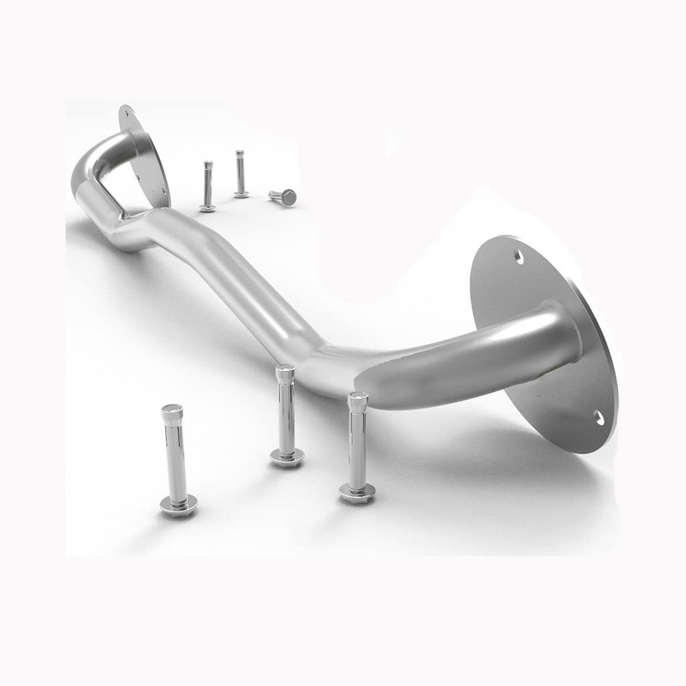 BCPPO Chin Up Bar Wall Mounted Pull up bar, Multi Handle Steel Fitness Horizontal bar, Home Office Gym Training Equipment, Safe Load 300kg (Color : Stainless Steel, Size : Style 1)