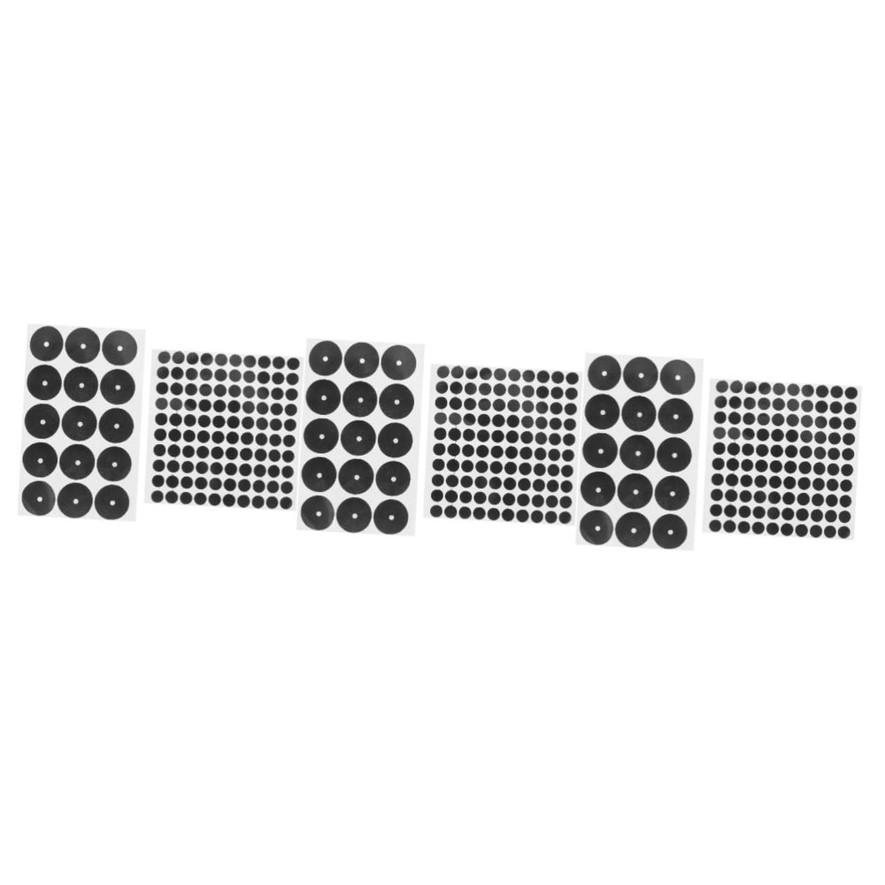 Sosoport 6sheets Billiard Table Marker Dots Snooker Stickers for Pool Table Accessories Easy to Use Thin Design for Smooth Play Precise Cutting Black Color