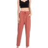 Maiyifu-GJ Women Drawstring Casual Stretch Ankle Pants Casual Straight Leg Lounge Sweatpants Stretch Running Athletic Trouser (Pink,XX-Large) view 1