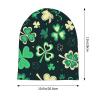 LAIPUTER St Patricks Day Beanie Standard Closed Chemo Knitted Hats Baggy Slouchy Skull Cap Cancer Headwear for Women Men view 2