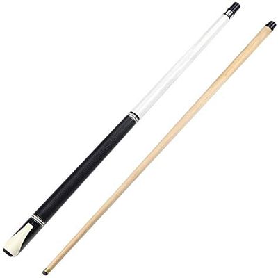 Pool Cue Sticks 58 Inch 19-20 Oz Maple Pool Cue Sticks with 10.5mm Tips for Adult Professional1/2 Jointed Leather Grip Snooker Cue Bar Or House Use (Color : White, Size : Rod)
