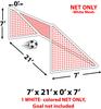 Epic 3Mm White Soccer Goal Nets 7 X 21 X 0X 7 Each 7 X 21 X 0 X 7 - SN7 (Each) view 1