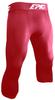 Epic Youth 3/4 Length Compression Tights Or Leggings Red L view 1