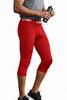 Epic Youth 3/4 Length Compression Tights Or Leggings Red L view 3