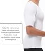 WYGWBD Men's Fake Muscle Shirt for Adult Padded Chest Shoulder Pads Vest for Muscle Invisible Breathable Underwear,White,M view 4