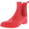 INC Womens Raelynn Vinyl Ankle Rain Boots Red 8 Medium (B,M) view 1