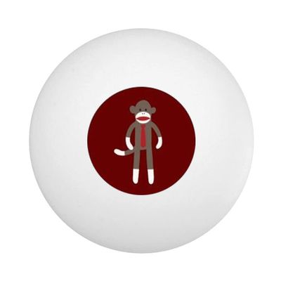 Sock Monkey Ping Pong Ball - Pack of 10