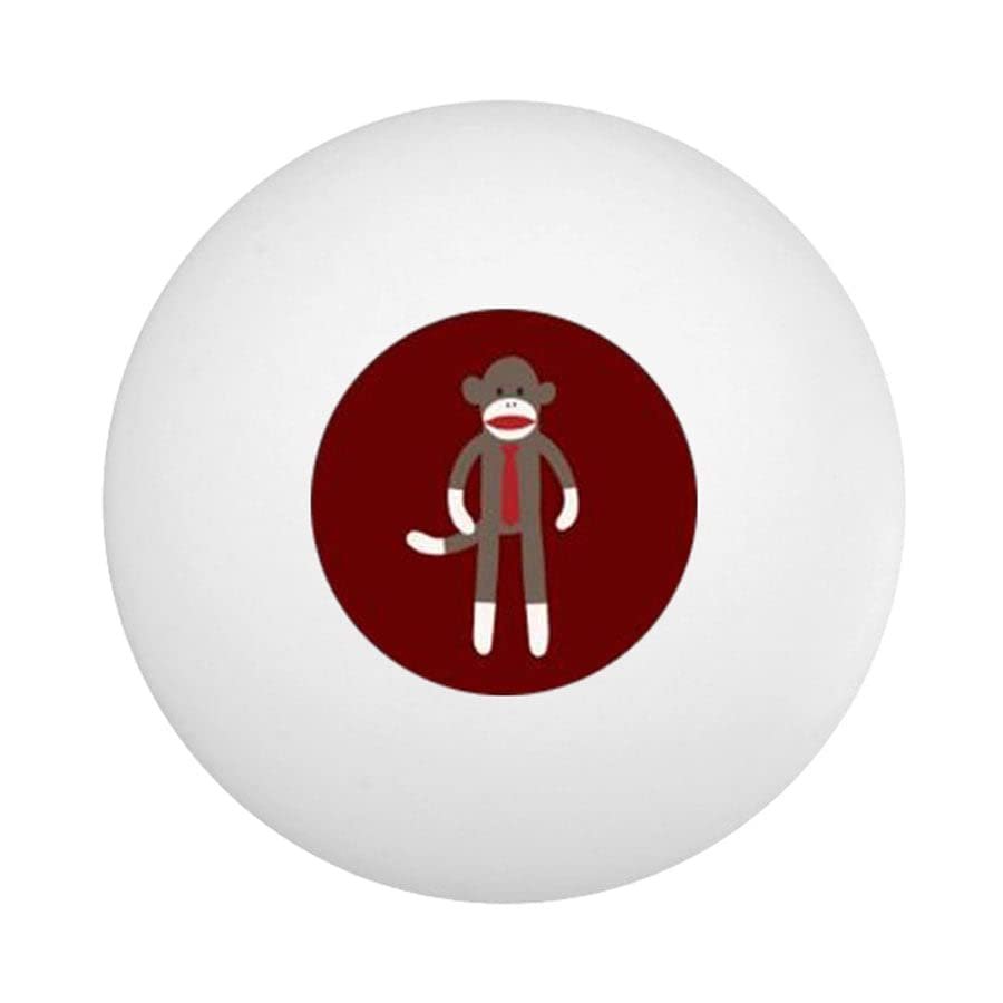 Sock Monkey Ping Pong Ball - Pack of 10