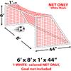 Epic 6'X8'x1'x44 3Mm White Soccer Goal Nets-Each 6' X 8' X 1' X 44" - SN20 (Each) view 1