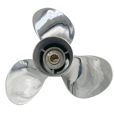 Propeller 10 1/2x13 for Yamaha Outboard 3 Blades Stainless Steel Prop 13 Tooth RH 10.5x13