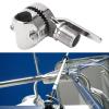 Marine Antenna Mount, High Strength 316 Stainless Steel Antenna Mount Adjustable Base Mounts Ratchet Fit for 7 to 8 to 1in Rails view 3
