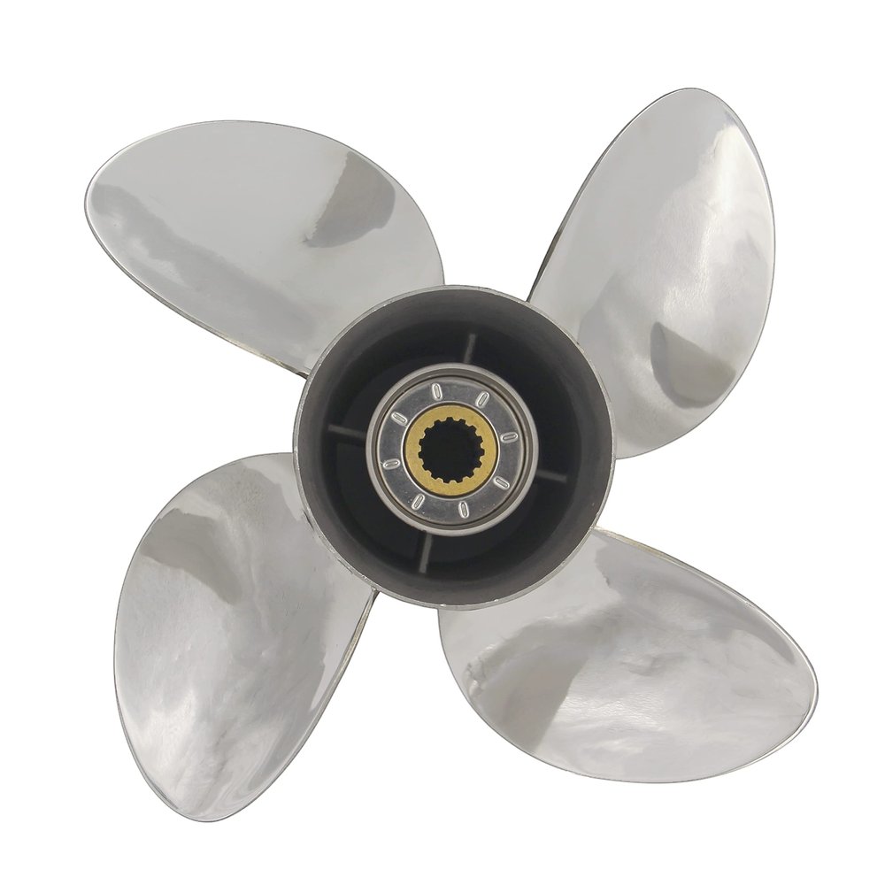 Propeller 13 7/8x19 for Honda Outboard 3 Blades Stainless Steel Prop 15 Tooth LH 13.9x19