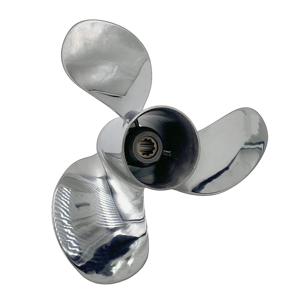 Propeller 10 1/4x12 for Yamaha Outboard 3 Blades Stainless Steel Prop 10 Tooth RH OEM NO: 10.25x12