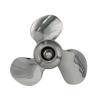 Propeller 10 1/4x12 for Yamaha Outboard 3 Blades Stainless Steel Prop 10 Tooth RH OEM NO: 10.25x12 view 4