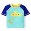 Gymboree,Boys,and Toddler Embroidered Short Sleeve Rashguard,Submarine,12 view 1