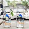 Affirmation H2o Glass Sports Water Bottle (Blue) view 3