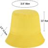 Custom 12 Pcs Bucket Hats for Women Sun Travel Summer Beach Hat Fishing Hat Breathable Khaki view 3