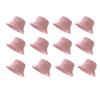 Custom 12 Pcs Bucket Hats for Women Sun Travel Summer Beach Hat Fishing Hat Breathable Pink view 1