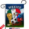 FIFA World Cup Mexican Flags American Flag Banner Pack Wall Art Patio Lawn Garden Room Decorations Outdoor Tapestry Yard Signs Sports Fan Team Qatar Trophy Soccer Game Football Gifts Made in USA view 2