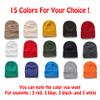36 Pack Women's Men's Custom Knit Caps Embroideried Outdoor Winter Hat Yellow view 2