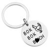 AHAETH Chicken Lover Gifts For Women Men Crazy Rich Asians Accessories Merch Chicken Keychain view 1