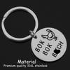 AHAETH Chicken Lover Gifts For Women Men Crazy Rich Asians Accessories Merch Chicken Keychain view 2