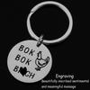 AHAETH Chicken Lover Gifts For Women Men Crazy Rich Asians Accessories Merch Chicken Keychain view 3