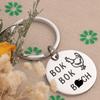 AHAETH Chicken Lover Gifts For Women Men Crazy Rich Asians Accessories Merch Chicken Keychain view 4