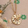 AHAETH Artist Gift Ideas Necklaces For Women Teen Adults Painter Xmas Ornament Painting Lover Necklaces Artist Necklace view 4