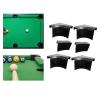 Pool Table Pocket Liners, 6Pcs Pool Table Hole Liners Replacement, Billiard Pocket Liners with 4 Punched Corners Liner 2 Side for Pool Table view 3