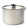 AXUYU 2.8L Titanium Pot Camping Cooking Pot with Lid and Foldable Handle Backpacking Pot Titanium Camping cookware view 3