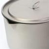 AXUYU 2.8L Titanium Pot Camping Cooking Pot with Lid and Foldable Handle Backpacking Pot Titanium Camping cookware view 4
