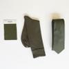 Spotlight Hosiery Men's Groomsmen Wedding Gift Solid Color Dress Socks - MALTINI OLIVE Men Sock Size 10-13 view 4