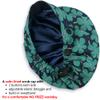 ABAMERICA Bouffant Caps with Button and Sweatband, Adjustable Scrub Caps for Women Men, Satin Layer view 2