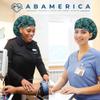 ABAMERICA Bouffant Caps with Button and Sweatband, Adjustable Scrub Caps for Women Men, Satin Layer view 3