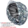 ABAMERICA Bouffant Caps with Button and Sweatband, Adjustable Scrub Caps for Women Men, Satin Layer view 2
