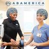 ABAMERICA Bouffant Caps with Button and Sweatband, Adjustable Scrub Caps for Women Men, Satin Layer view 3