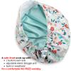 ABAMERICA Bouffant Caps with Button and Sweatband, Adjustable Scrub Caps for Women Men, Satin Layer view 2