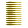 BAITFUEL Flat Sided Shad Infused with Supercharged X55 Formula Gel: Fish Scent Technology with Powerful Attractants | 5.5-Inch, Green Pumpkin Watermelon, 2-Pack