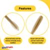 BAITFUEL Crush Worm Infused with Supercharged X55 Formula Gel: Fish Scent Technology with Powerful Attractants | 3.75-Inch, LON Goby, 2-Pack view 3