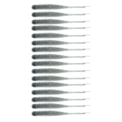 BAITFUEL Flat Sided Shad Infused with Supercharged X55 Formula Gel: Fish Scent Technology with Powerful Attractants | 4.5-Inch, Dark Shad, 2-Pack
