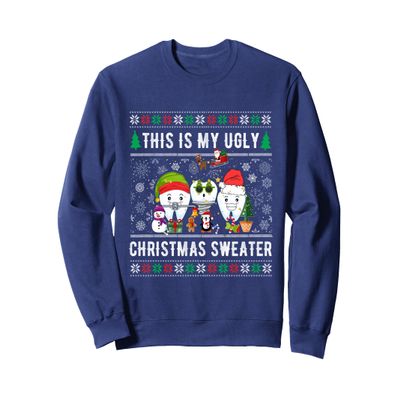 Dentist Santa teeth sweater This is my ugly Christmas Dental Sweatshirt