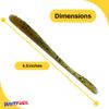 BAITFUEL Lollipop Drop Shot Infused with Supercharged X55 Formula Gel: Fish Scent Technology with Powerful Attractants | 3.5-Inch, Perch, 2-Pack view 2