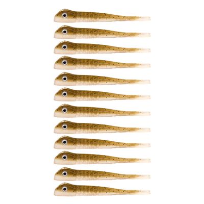 BAITFUEL The Drifter Infused with Supercharged X55 Formula Gel: Fish Scent Technology with Powerful Attractants | 2.75-Inch, LON Goby, 2-Pack